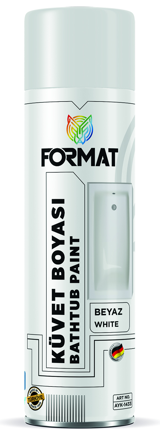 FORMAT BEYAZ KÜVET AKRILIK BOYA SPREYI 400 ML